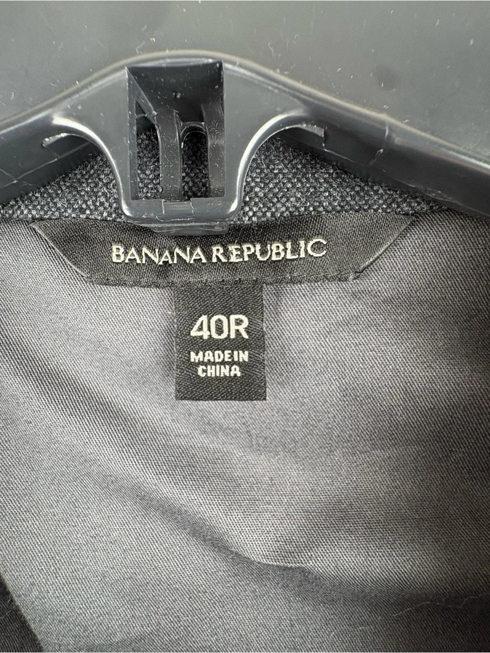 Banana Republic Slim Fit Blazer Men’s 40R Cotton Gray Patch Pocket 2 Buttons